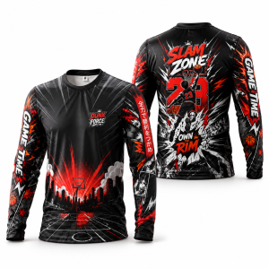 Mens Plus Size Long Sleeve Riding Jersey Quick Dry Graphic Crew Neck Streetwear Top LA045