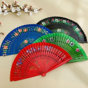 EODKUS Hollow Out Double Sided Painted Classical Home Decoration Wedding Favors Decoration Crafts Party Supplies Folding Fan Dance Fan