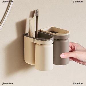 [COD] jiameitan ชั้นวางแปรงสีฟันอเนกประสงค์แบบไม่ติดผนังสำหรับวางน้ำยาบ้วนปากถ้วยแปรงสีฟันที่เก็บของในห้องน้ำอุปกรณ์เสริมชั้นวาง