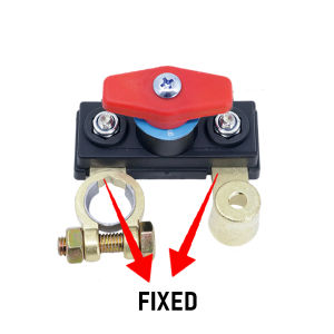 [Buy 1 Free 1]Car Battery Disconnect Switch Quick Cut-off 12V/24V Battery Terminal clamp Wire Cable Clamp Copper