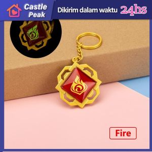 Gantungan Kunci Keychain Genshin Impact Liyue Keychain Glow In The Dark Gantungan Kunci Anime Keychains