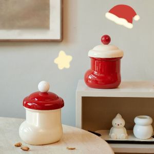 LOPU Hình Giày ống Thùng rác để bàn Cốc hút Có Nắp Thùng rác treo tường Sáng Tạo Hoạt hình Thùng để bàn mini Dành cho đồ lặt vặt