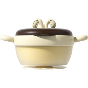 Baby Feeding Bowl Stainless Steel Bowl with Lid Baby Suction Insulated Bowl Keep Warm Bowl Kid Learning Bowl