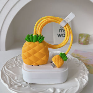 Mocho Pelindung Kabel Carger + Pelindung Kabel Kepala Charger Set Paket Cover Motif Bervariasi