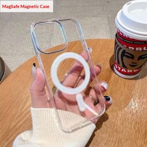 LI-TOP MagSafe ตัวดูดแม่เหล็กใช้ได้กับอะคริลิกใส17ชิ้น16pro เคสโทรศัพท์ Iph15รวมทุกอย่างเคสโทรศัพท์