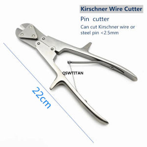 QSWTITAN Kirschner Wire Cutter pin cutter Kirschner Wire Scissors Stainless steel orthopedics Veterinary Instruments