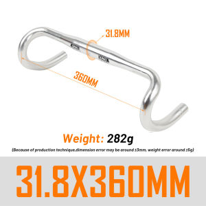 UNO HB-CR12/CR21 Road Bicycle Drop Bar Ultralight Aluminum Alloy 25.4/31.8*360/380/400/420/440mm Bicycle Handlebar