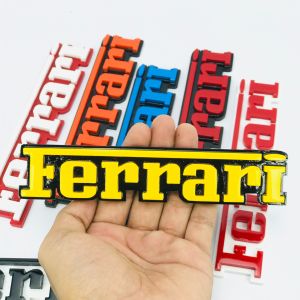EMBLEM MOBIL FERRARI EKSTERIOR MOBIL VARIASI TIMBUL 3D BAHAN FIBERGLASS