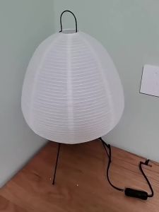 【wuxih】Moden Elegant Paper Lantern Table Lamp Wabi-sabi hiasan a jepun kertas seni berdiri lampu lantai untuk bilik tidur/ruang tamu/B & B