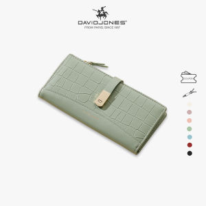 David Jones Paris Long Crocodile Wallet 2 Fold Phone Card Holder Organiser for Women and Gilrs