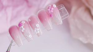 3D Flower Nail CharmsResin Flower Nails Art Rhinestones Cherry Blossomed Nail Gems DIY Manicures Nail Decorations Gifts