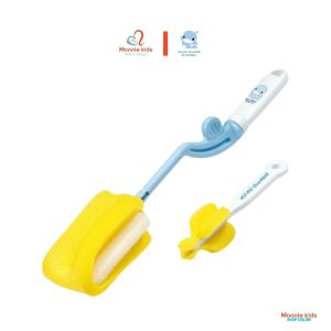 Cọ bình sữa cho bé Kuku KU5343A chất liệu mút cọ rửa bình sữa và núm ti cho trẻ - Monnie Kids