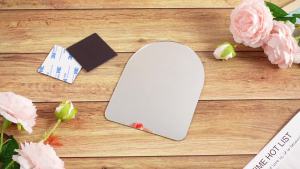 Gương từ tính Yalikop kích thước 7" x 5" loại nhỏ dùng cho tủ khóa (hình vòm). có 2 mặt sau từ tính chất liệu acrylic không có kính không khung dùng cho tủ đựng đồ ở trường học phòng tắm hộp đựng dụng cụ làm việc tủ văn phòng.