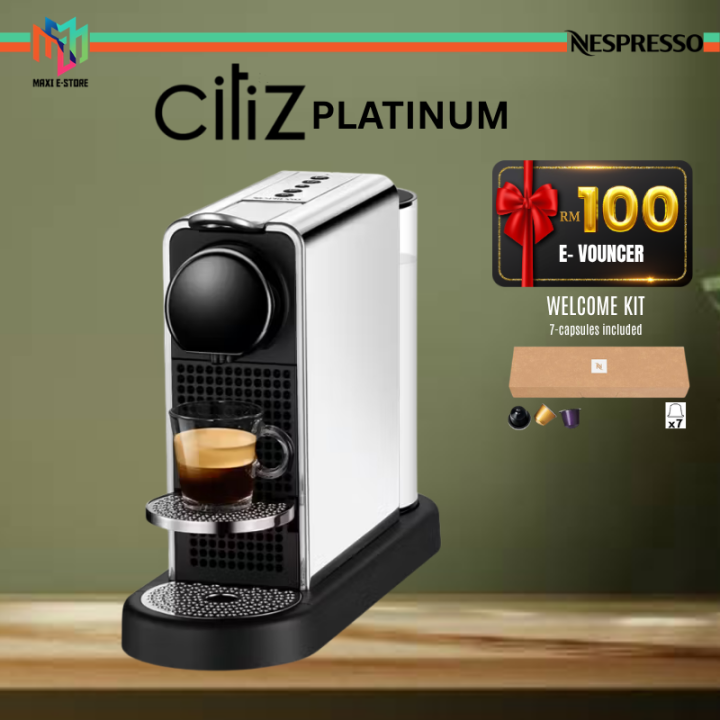 Nespresso C140-ME-ME-NE CitiZ Platinum Stainless Steel Coffee