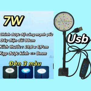 Đèn Thủy Sinh dùng cổng Usb - Đèn Led kẹp giúp Cá cảnh lên màu