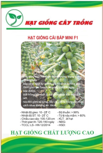 Hạt giống bắp cải tí hon xanh ( Gói 50 hạt)