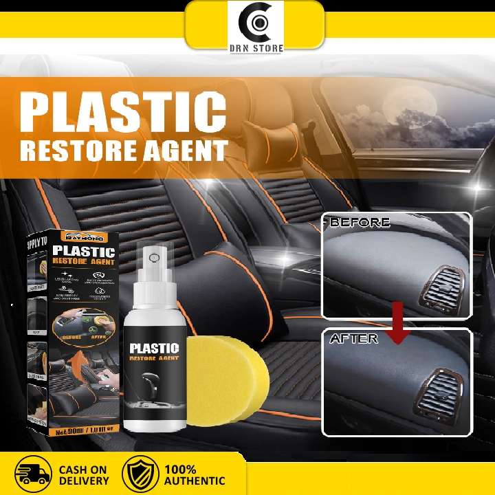 Car Interior Plastic Restorer Agent Plastic Parts Car Wax Retreading Agent Renewed Plastic