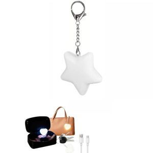 Aitemay 5PCS Purse Heart LED Light Handbag Lamp Automatic Motion Activated Purse Heart Shaped Light for Women Bah Purse Charm