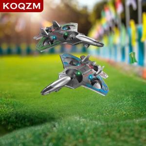 [COD] KOQZM KITCHEN 1 Set Electric Foam Glider Stunt Tumbling UAV Hovering Helicopter Aircraft Model 2.4G Remote Control Fighter With LED Colorful Lights