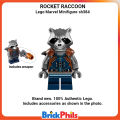 Lego Marvel Minifigure sh384 Rocket Raccoon - Dark Blue Outfit. 