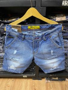 MC WISCER Celana Pendek Pria Jeans Sobek Tidak Tembus Model Skinny Bahan Denim Tidak Melar Distro