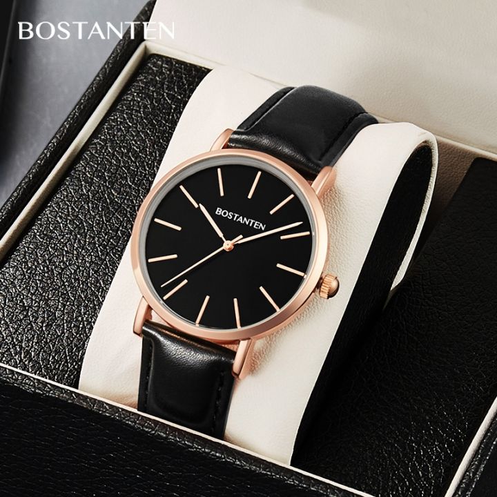 Bostanten Watch For Men Dial Classic Quartz Leather 40mm | Lazada PH