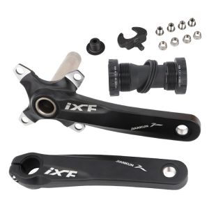 IXF Bicycle Crank Set 3 in1 104 BCD 32-38t CNC Untralight Crank Arm MTB/Road Crankset Bottom axis
