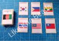 Laminated Flash cards National Flags of Asian States  Laminated Flashcards 50 pcs | Educational Learning Material. 