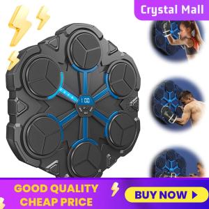COD [Free Shipping] Music Smart Interactive Boxing Training Equipment BT Wall Mounted Boxing Workout Equipment Target for Adults Kids Home Office and Gym