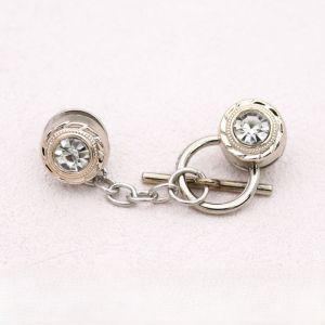Brooch Buttons Safety Cover Up Button Pin for Dress Cardigan Pearl Rhinestones Mini Brooch Pins