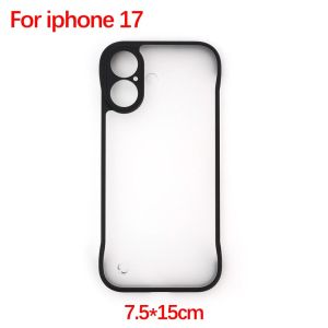 For IPhone 17 Pro Max Air Slim Frameless Matte Hard PC Translucent Phone Case for Iphone17 17PM Camera Protection Non-Slip Cover