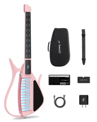 Cyber-G by Enya Stringless Smart Backing GuitarChord GeneratorBuilt-in Drum Machine & Bassline 20 instrument sounds including Electric guitarAcoustic Electric Guitar Digital Piano etc. App Interactive Chord Sheets