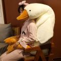 50-160CM Soft Goose Stuffed Toy Big White Duck Funny Soft Long Pillow Animal Children's Birthday Gifts Present Anak Patung Mainan. 