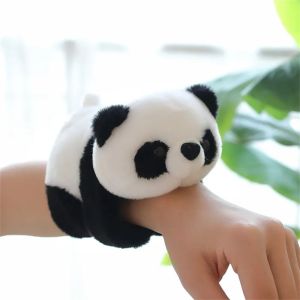 HOTOMI Stuffed Animal Panda Wristband Wrist Decoration Super Soft Clap Circle Toy Children Kawaii Plush Hand Ring Birthday Present