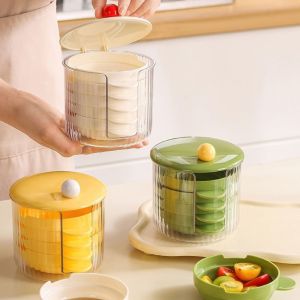 TIEZI STUDIO Stackable Mini Sauce Dish Set Dustproof Creative Dipping Dish Set Tomato Sauce Plates Space-Saving Food Container Set Kitchen