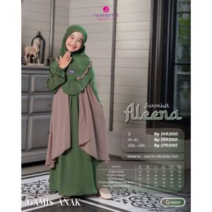 Gamis Anak Rauna Aleena / Seragaman TPA / Fashion Muslim