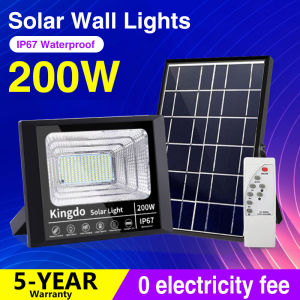【BUY 1 TAKE 1】 Kingdo 200W Solar Light LED Solar Lights IP67 Outdoor Waterproof Solar Flood Light Street Lamp