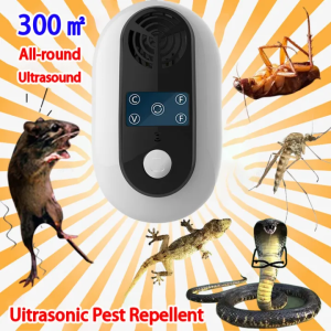 2024 New Ultrasonic Pest Control Electric Mosquito killer mousetrap Anti Mosquito Repellent Insect Repeller Rejector for Mouse Mole Flies Rats repellent cockroach repellents,New model upgrade See Figure 2