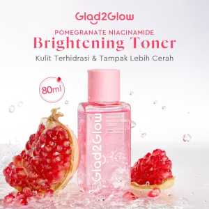 Glad2Glow Toner Series | Pomegranate Brightening | Centella Soothing | Blackberry Exfoliating | Propolis Barrier | Vita C 80ml
