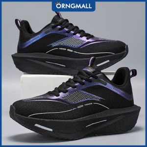 ORNGMALL Mens Lightweight Casual Sneakers - Breathable Cushioned EVA/TPR Sole Lace-Up Gym Shoes for Jogging Training Everyday - All-Season Performance Footwear with Non-Slip TPR Outsole Training Footwear Sporty Design Cushioned Support