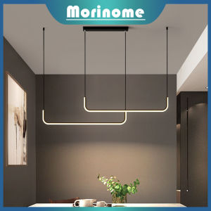 Lampu Gantung Minimalis Makan Cafe Minibar Lampu Hias Gantung Panjang 150cm LED 3 Warna Modern Nordic Ruang Kantor MOOISHC