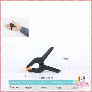 BIBLIO Nylon Spring Clamp Wood working Backdrop Clip / Holder 3" 4" 6"