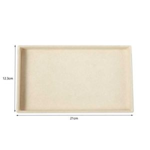 Shopclassyhome Compartment Jewelry Organizer Storage Box Velvet Ring Earrings Empty Plate Display Box Jewelry Tray customize
