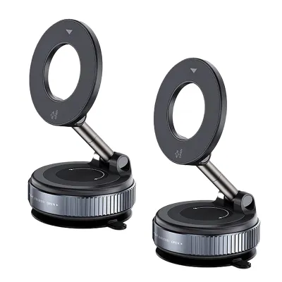 Magnetic Car Phone Holder | Vacuum Magnetic Phone Holder | Car Phone Holder 360° Rotation Adjustable