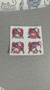 Sparxie Kawaii Chibi Face Sticker Set 3D Waterproof DIY Decoration Anime Game Fan Collection Gift