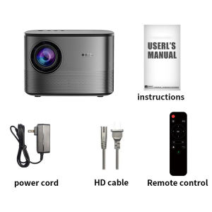 [Electronic Focusing] Projector with 5G WiFi and Bluetooth 450 ANSI 12600L Native 1080P Outdoor Movie Projector 4k SupportAuto 6D Keystone&50% ZoomPortable Smart Home LED Video Projector for Phone/PC