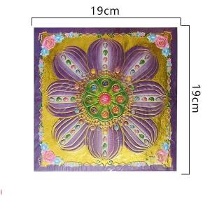 Giấy Cúng Gấp Hoa Sen -In Nhũ dày [9 Màu]-Hoa Sen cúng dường.... [Combo 10 tờ] Dễ Gấp