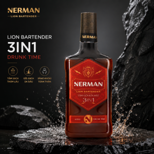 Sữa Tắm Gội 3in1 Nerman Lion Bartender - Drunk Time 600g – Đậm Chất Cá Tính Sạch Sâu Thơm Lâu