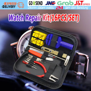 16pcs Perlengkapan Alat Perbaikan Tool Service Servis Pembuka Jam Tangan Arloji Watch Obeng Set Komplit