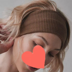 Casual Solid Color Yoga Knitted Headband Wide Turban Striped Headwrap Fashion Girls Hairband Hair Accessories